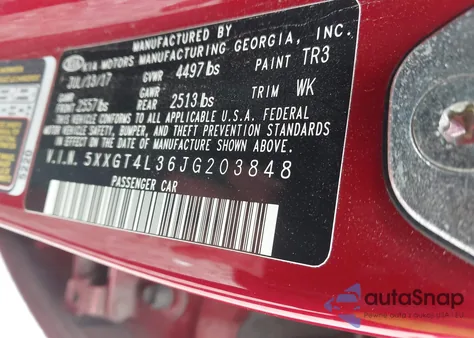 2018 Kia Optima S from USA, damaged, VIN 5XXGT4L36JG203848